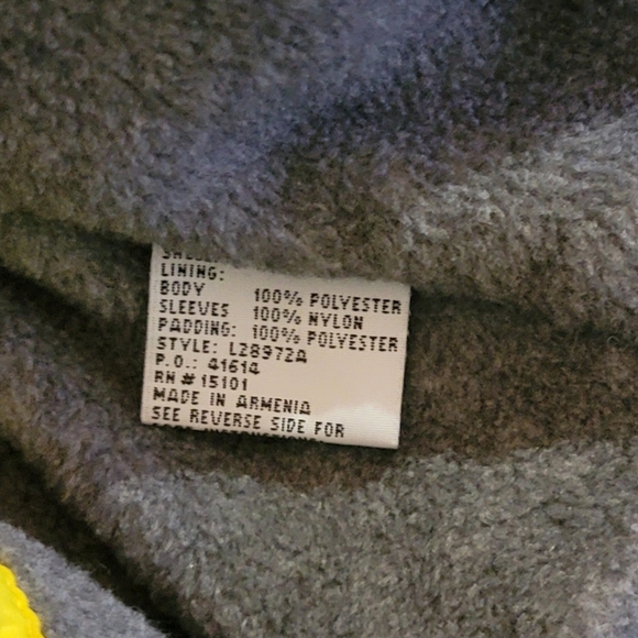 London Fog Yellow Hooded Zip Up Jacket NWOT Large 14 16 Girls - Picture 8 of 8